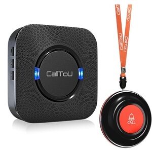 CallToU Caregiver Pager Wireless Call Bell Alert Button for Seniors/Elderly